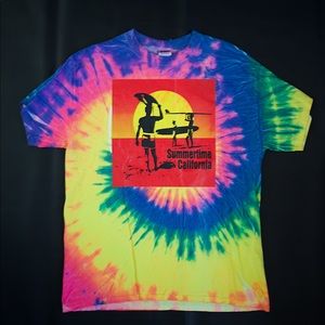 Gildan tie dye shirt.